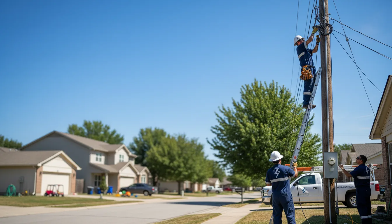 Residential electrician providing installation services in Morton, IL